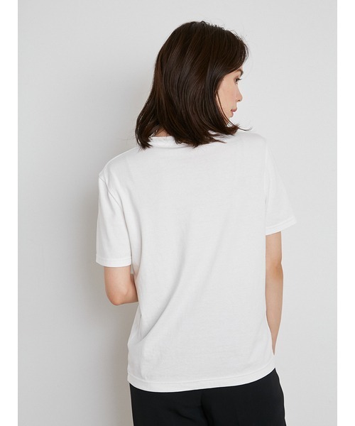 SNIDEL - 完売品　新品　Riu logo bicolor T-shirt 白 Rちゃん SNIDEL（スナイデル）の「ロゴT-Shirt（Tシャツ/カットソー