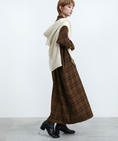 チェック柄シャツワンピース（ワンピース）｜select MOCA（セレクト