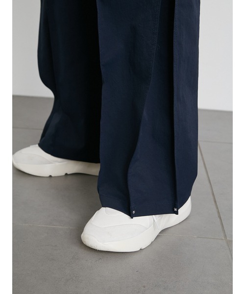emmi　エミ　ハイウエスト　カジュアルパンツ　ブラック emmi yoga SALE50%OFF atelier 撥水ウエストゴムパラシュート