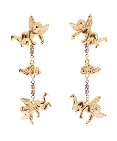 PAMEO POSE（パメオポーズ）の「Angels Pierce（ピアス（両耳用）・レディース・ホワイト/ゴールド/シルバー・FREE）」の3枚目の写真