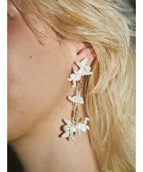 PAMEO POSE（パメオポーズ）の「Angels Pierce（ピアス（両耳用）・レディース・ホワイト/ゴールド/シルバー・FREE）」の12枚目の写真