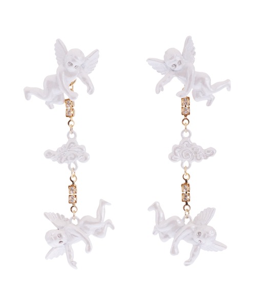 PAMEO POSE（パメオポーズ）の「Angels Pierce（ピアス（両耳用）・レディース・ホワイト/ゴールド/シルバー・FREE）」の8枚目の写真