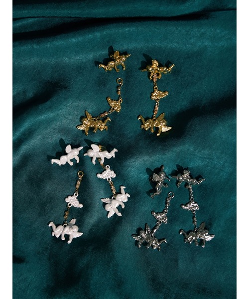 PAMEO POSE（パメオポーズ）の「Angels Pierce（ピアス（両耳用）・レディース・ホワイト/ゴールド/シルバー・FREE）」の20枚目の写真