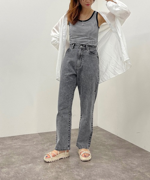 apres jour mignon（アプレジュールミニョン）の「ボーダータンク【ZOZOTOWN限定アイテム】（タンクトップ・レディース・ブラック系その他/ネイビー/グリーン系その他・X-LARGE/フリー）」の8枚目の写真