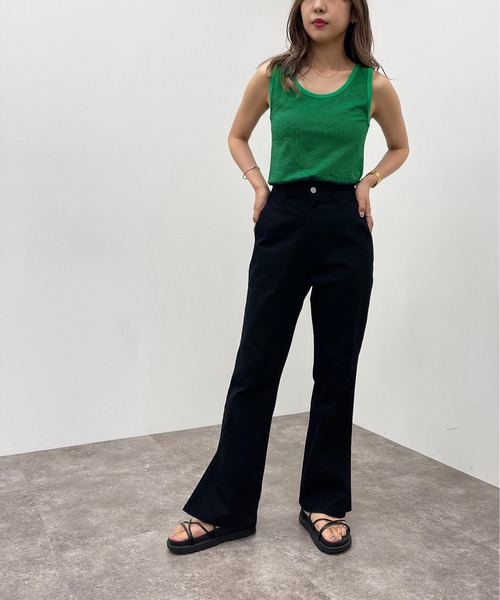 apres jour mignon（アプレジュールミニョン）の「ボーダータンク【ZOZOTOWN限定アイテム】（タンクトップ・レディース・ブラック系その他/ネイビー/グリーン系その他・X-LARGE/フリー）」の14枚目の写真