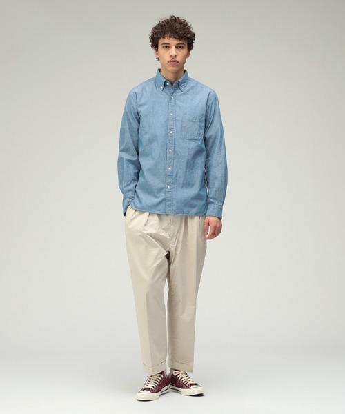 BEAMS PLUS（ビームスプラス）の「【ビームスの百名品】2プリーツ チノ パンツ（チノパンツ・メンズ・ブラック/ネイビー/オフホワイト/カーキ/オリーブ・LARGE/SMALL/X-LARGE/X-SMALL/MEDIUM/XX-LARGE）」の16枚目の写真