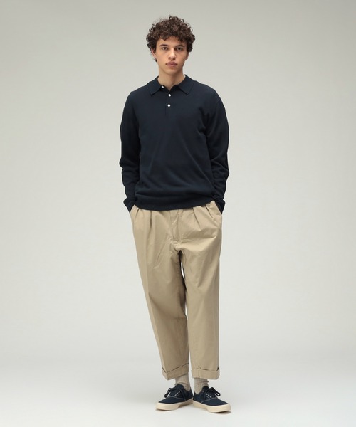 BEAMS PLUS（ビームスプラス）の「【ビームスの百名品】2プリーツ チノ パンツ（チノパンツ・メンズ・ブラック/ネイビー/オフホワイト/カーキ/オリーブ・LARGE/SMALL/X-LARGE/X-SMALL/MEDIUM/XX-LARGE）」の12枚目の写真