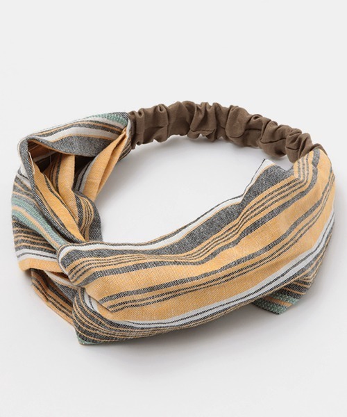 チチカカ（チチカカ）の「マルチストライプヘアバンド（ヘアバンド・レディース・イエロー/グリーン/ブルー・FREE）」の11枚目の写真