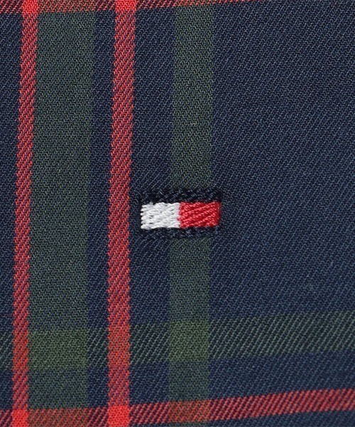 TOMMY HILFIGER(トミーヒルフィガー)の「GIRLS チェックシャツワンピース(シャツワンピース・キッズ・ネイビー・80cm/90cm/110cm/100cm/120cm)」の3枚目の写真