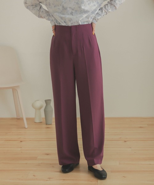 SENSE OF PLACE by URBAN RESEARCH（センスオブプレイスバイアーバンリサーチ）の「ジョーゼットワイドパンツ（その他パンツ・レディース・ブラック/オレンジ/ライトブルー/パープル/ライトベージュ・SMALL/X-SMALL/TALL/MEDIUM）」の22枚目の写真