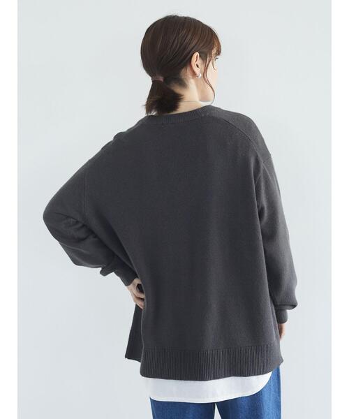 Green Parks(グリーンパークス)の「裾ラウンドホワイトインナー*(Tシャツ/カットソー・レディース・オフホワイト・FREE)」の6枚目の写真