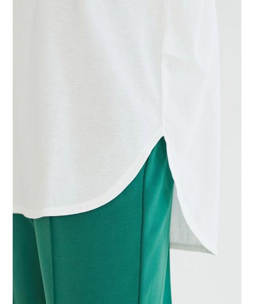 Green Parks(グリーンパークス)の「裾ラウンドホワイトインナー*(Tシャツ/カットソー・レディース・オフホワイト・FREE)」の11枚目の写真