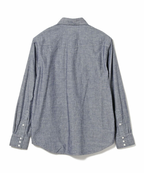 BEAMS PLUS（ビームスプラス）の「BEAMS PLUS / シャンブレー ウエスタン シャツ（シャツ/ブラウス・メンズ・サックスブルー/ブルー・SMALL/LARGE/MEDIUM/X-LARGE/X-SMALL）」の15枚目の写真