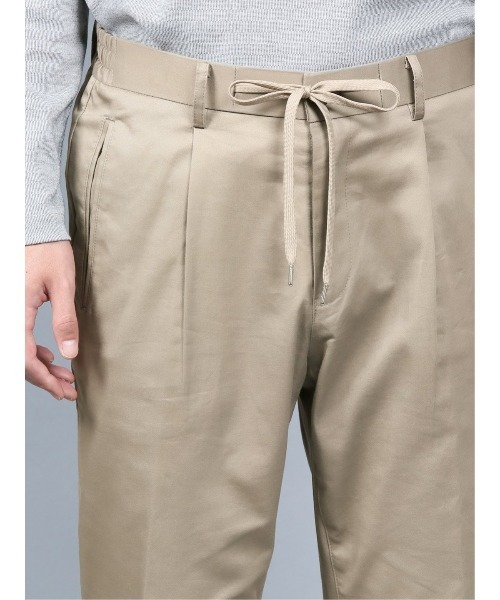 TAKA-Q（タカキュー）の「タカキューメンズ/TAKA-Q：MEN EASY ELEGANCE シャーリングパンツ（その他パンツ・メンズ・ブラック/ベージュ・MEDIUM/X-LARGE/S/LARGE）」の6枚目の写真
