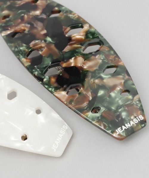 JEANASIS（ジーナシス）の「カットワークバレッタ/959768（バレッタ/ヘアクリップ・レディース・ホワイト系その他/グリーン系その他/ブルー系その他・FREE）」の4枚目の写真