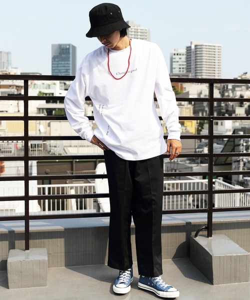 8(eight)(エイト)の「ロングワイドチノパン(チノパンツ・メンズ・ブラック/ベージュ/ダークグリーン/チャコールグレー・MEDIUM/LARGE)」の17枚目の写真