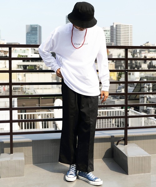 8(eight)(エイト)の「ロングワイドチノパン(チノパンツ・メンズ・ブラック/ベージュ/ダークグリーン/チャコールグレー・MEDIUM/LARGE)」の18枚目の写真