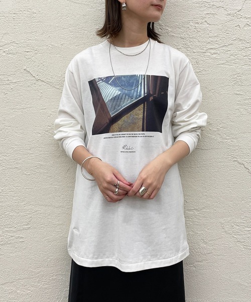 ＋81BRANCA（ハチイチブランカ）の「【+81BRANCA/ハチイチブランカ】Window photo Tシャツ（Tシャツ/カットソー・レディース・ホワイト・FREE）」の16枚目の写真