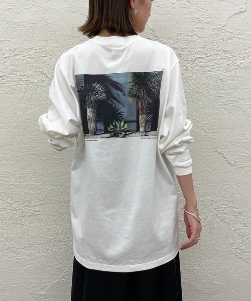 ＋81BRANCA（ハチイチブランカ）の「【+81BRANCA/ハチイチブランカ】Window photo Tシャツ（Tシャツ/カットソー・レディース・ホワイト・FREE）」の9枚目の写真