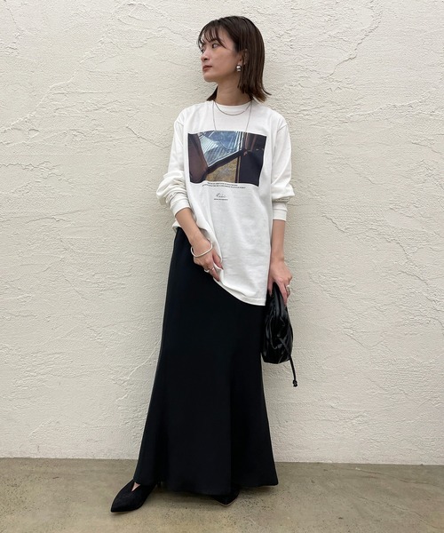 ＋81BRANCA（ハチイチブランカ）の「【+81BRANCA/ハチイチブランカ】Window photo Tシャツ（Tシャツ/カットソー・レディース・ホワイト・FREE）」の15枚目の写真