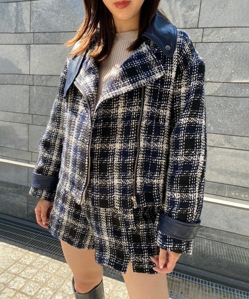REDYAZEL（レディアゼル）の「ファンシーツイードショートパンツ（その他パンツ・レディース・ブラック/ネイビー・SMALL/MEDIUM）」の11枚目の写真