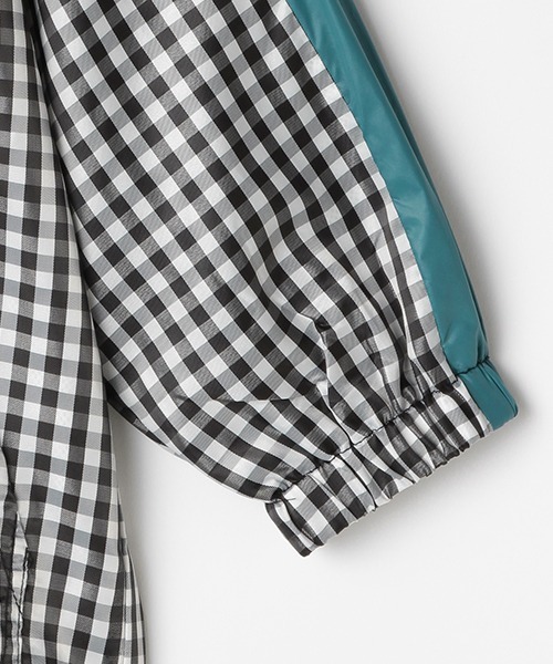 b・ROOM（ビールーム）の「チェック柄ビッグマウンテンパーカ（マウンテンパーカー・キッズ・ブラウン/ブラック/オフホワイト・90cm/100cm/110cm/120cm/130cm）」の10枚目の写真