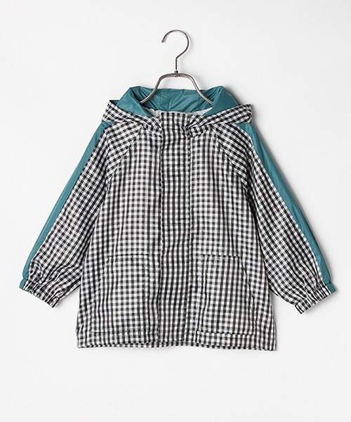 b・ROOM（ビールーム）の「チェック柄ビッグマウンテンパーカ（マウンテンパーカー・キッズ・ブラウン/ブラック/オフホワイト・90cm/100cm/110cm/120cm/130cm）」の17枚目の写真