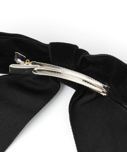 Me%（ミィパーセント）の「BIGベロアリボンテープクリップ（バレッタ/ヘアクリップ・レディース・ブラック/ダークブラウン/ラベンダー/ベージュ・FREE）」の10枚目の写真