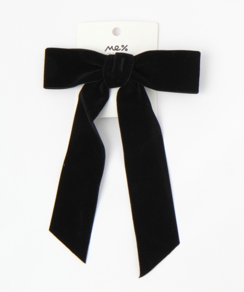 Me%（ミィパーセント）の「BIGベロアリボンテープクリップ（バレッタ/ヘアクリップ・レディース・ブラック/ダークブラウン/ラベンダー/ベージュ・FREE）」の11枚目の写真