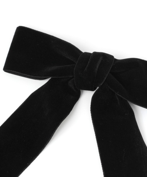 Me%（ミィパーセント）の「BIGベロアリボンテープクリップ（バレッタ/ヘアクリップ・レディース・ブラック/ダークブラウン/ラベンダー/ベージュ・FREE）」の7枚目の写真