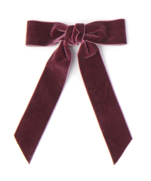 Me%（ミィパーセント）の「BIGベロアリボンテープクリップ（バレッタ/ヘアクリップ・レディース・ブラック/ダークブラウン/ラベンダー/ベージュ・FREE）」の13枚目の写真