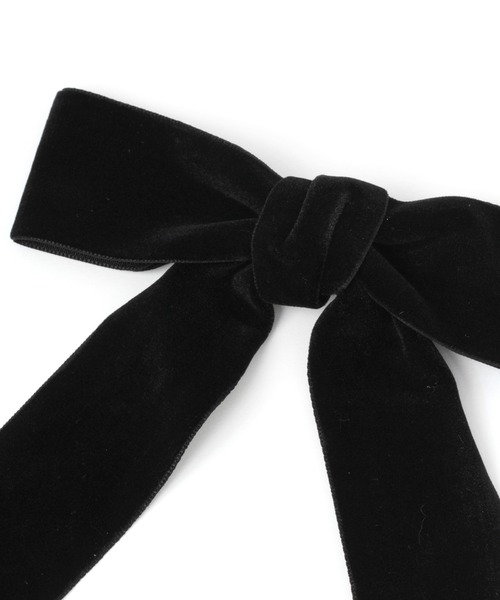 Me%（ミィパーセント）の「BIGベロアリボンテープクリップ（バレッタ/ヘアクリップ・レディース・ブラック/ダークブラウン/ラベンダー/ベージュ・FREE）」の16枚目の写真