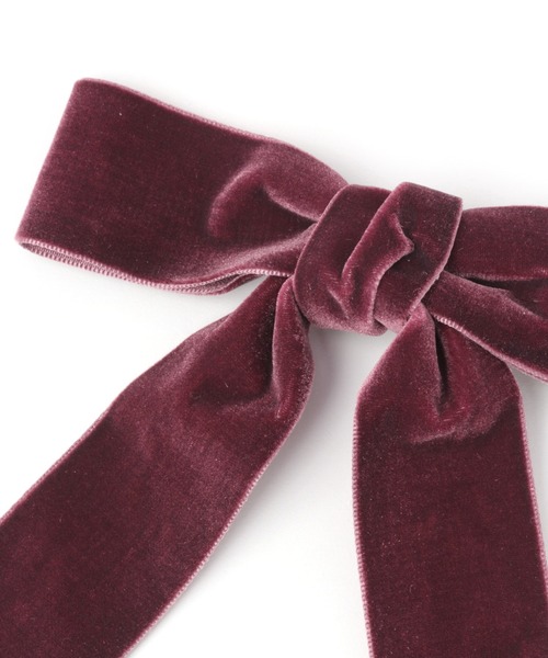 Me%（ミィパーセント）の「BIGベロアリボンテープクリップ（バレッタ/ヘアクリップ・レディース・ブラック/ダークブラウン/ラベンダー/ベージュ・FREE）」の22枚目の写真