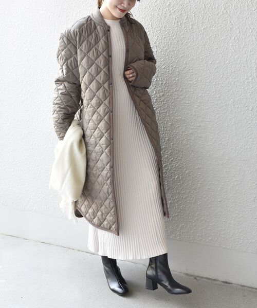 LAVENHAM(ラベンハム)の「【SHIPS別注】〈手洗い可能〉LAVENHAM:ロングボンバージャケット(その他アウター・レディース・ブラック/オリーブ/キャメル・ONE SIZE)」の21枚目の写真