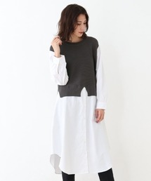 フェイクレイヤード シャツ ニット に該当するレディースファッション通販 Zozotown