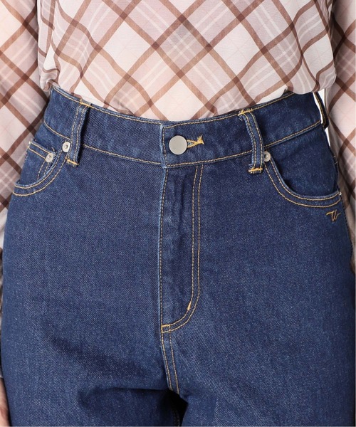 Charles Chaton（シャルルシャトン）の「C フレアデニムパンツ（デニムパンツ・レディース・ネイビー・34/36/38）」の9枚目の写真