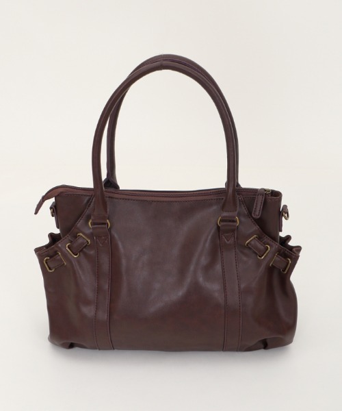 axes femme(アクシーズファム)の「サイドベルトポケットトート(トートバッグ・レディース・ブラウン/ベージュ/ブラック・MEDIUM)」の8枚目の写真