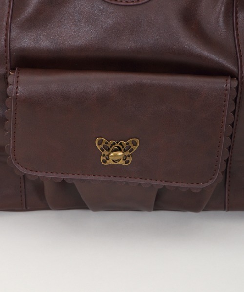 axes femme(アクシーズファム)の「サイドベルトポケットトート(トートバッグ・レディース・ブラウン/ベージュ/ブラック・MEDIUM)」の11枚目の写真