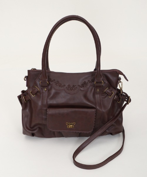 axes femme(アクシーズファム)の「サイドベルトポケットトート(トートバッグ・レディース・ブラウン/ベージュ/ブラック・MEDIUM)」の13枚目の写真