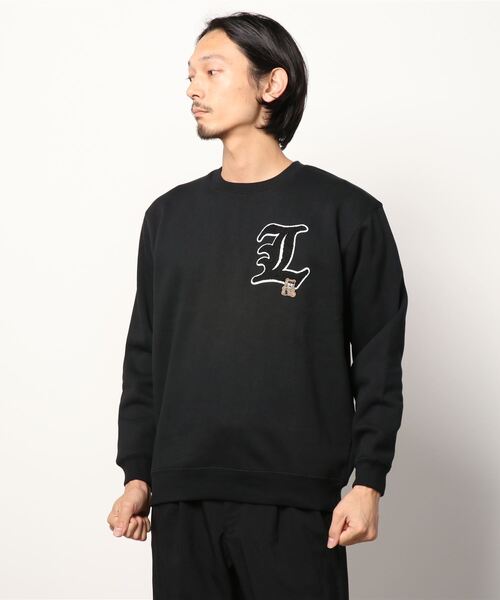 STUD MUFFIN(スタッドマフィン)の「STUD MUFFIN/スタッドマフィン/Big Mレオパード LS(Tシャツ/カットソー・メンズ・ブラック・2/3/4)」の1枚目の写真