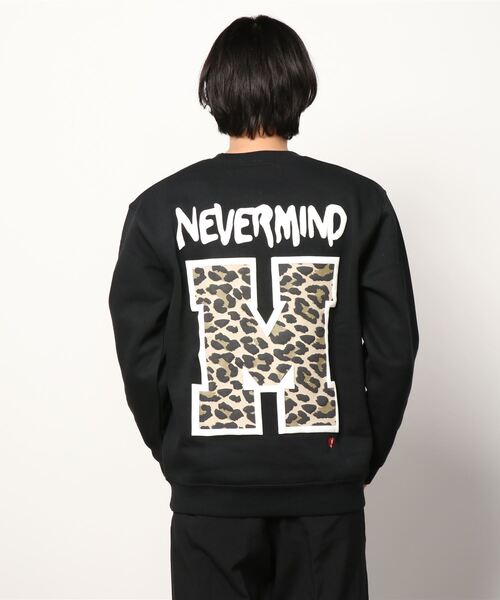 STUD MUFFIN(スタッドマフィン)の「STUD MUFFIN/スタッドマフィン/Big Mレオパード LS(Tシャツ/カットソー・メンズ・ブラック・2/3/4)」の2枚目の写真