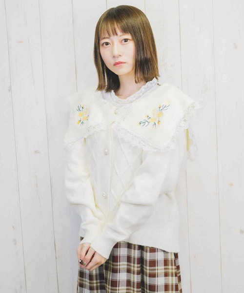 Clice de Paris（クリシェドゥパリス）の「K/メルヘンカーデ（カーディガン/ボレロ・レディース・ネイビー/アイボリー・ONESIZE）」の15枚目の写真