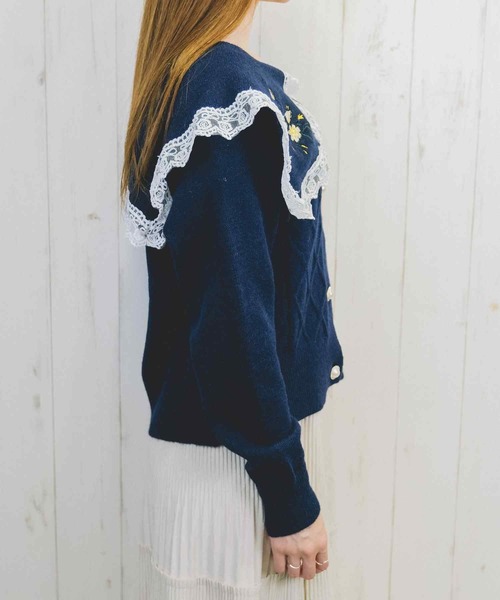 Clice de Paris（クリシェドゥパリス）の「K/メルヘンカーデ（カーディガン/ボレロ・レディース・ネイビー/アイボリー・ONESIZE）」の16枚目の写真