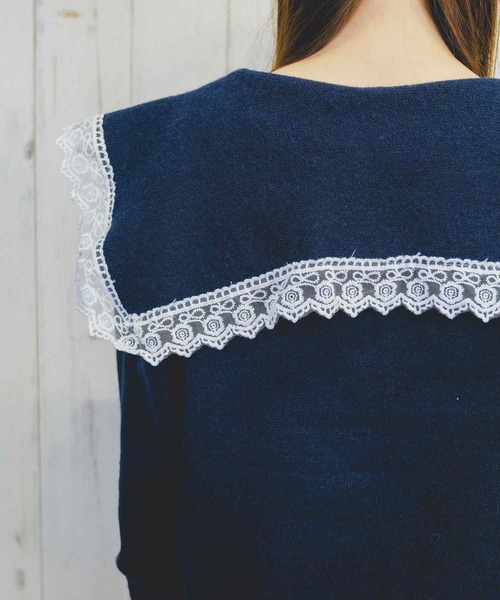 Clice de Paris（クリシェドゥパリス）の「K/メルヘンカーデ（カーディガン/ボレロ・レディース・ネイビー/アイボリー・ONESIZE）」の17枚目の写真