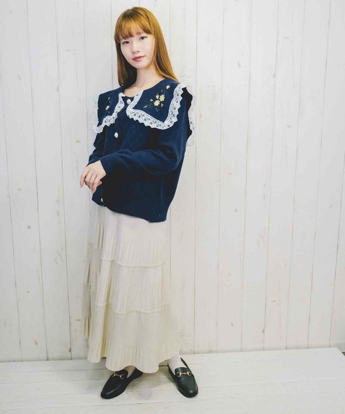 Clice de Paris（クリシェドゥパリス）の「K/メルヘンカーデ（カーディガン/ボレロ・レディース・ネイビー/アイボリー・ONESIZE）」の3枚目の写真