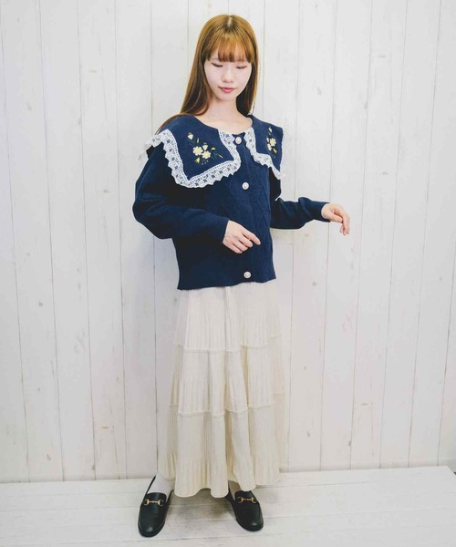 Clice de Paris（クリシェドゥパリス）の「K/メルヘンカーデ（カーディガン/ボレロ・レディース・ネイビー/アイボリー・ONESIZE）」の9枚目の写真