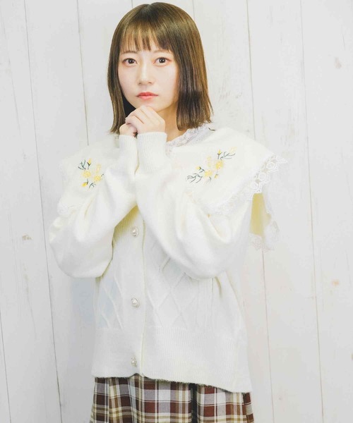 Clice de Paris（クリシェドゥパリス）の「K/メルヘンカーデ（カーディガン/ボレロ・レディース・ネイビー/アイボリー・ONESIZE）」の18枚目の写真