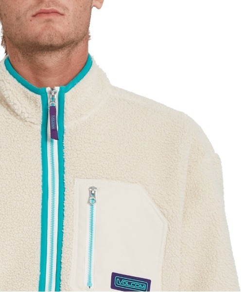 VOLCOM(ボルコム)の「【VOLCOM】MUZZER FUZZAR ZIP(パーカー・メンズ・ブルー系/ホワイト・X-LARGE/MEDIUM/LARGE/SMALL)」の7枚目の写真