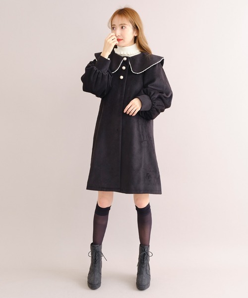 titty&co バイカラー2WAY コート TITTY&CO.（ティティーアンドコー）の「バイカラー2WAYコート