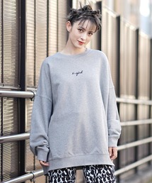 X-girl | CURSIVE LOGO OVERSIZED SWEAT TOP(スウェット)